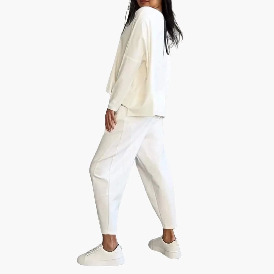 ANNA | Comfortable Round Neck Two-Piece Set