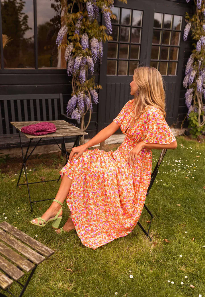 MARLENE™ | Elegant Floral Print Dress