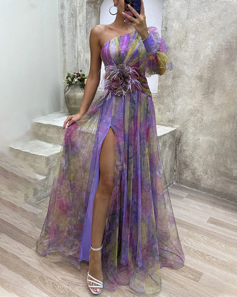 CECILIA | High-Slit Midi Dress