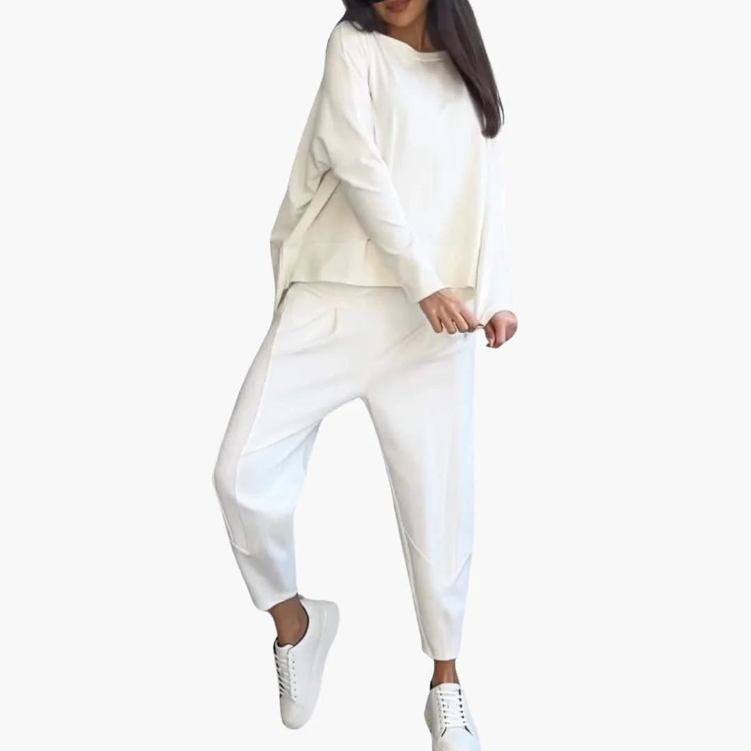 ANNA | Comfortable Round Neck Two-Piece Set