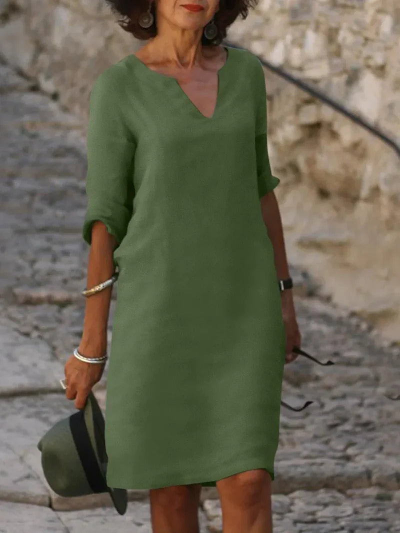 Saoirse | V-Neck Dress That Hides the Belly