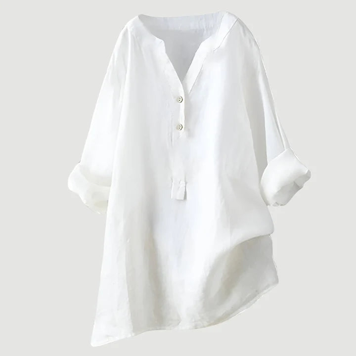 Freja™ – Effortless Comfort in a Breezy Button-Down Shirt