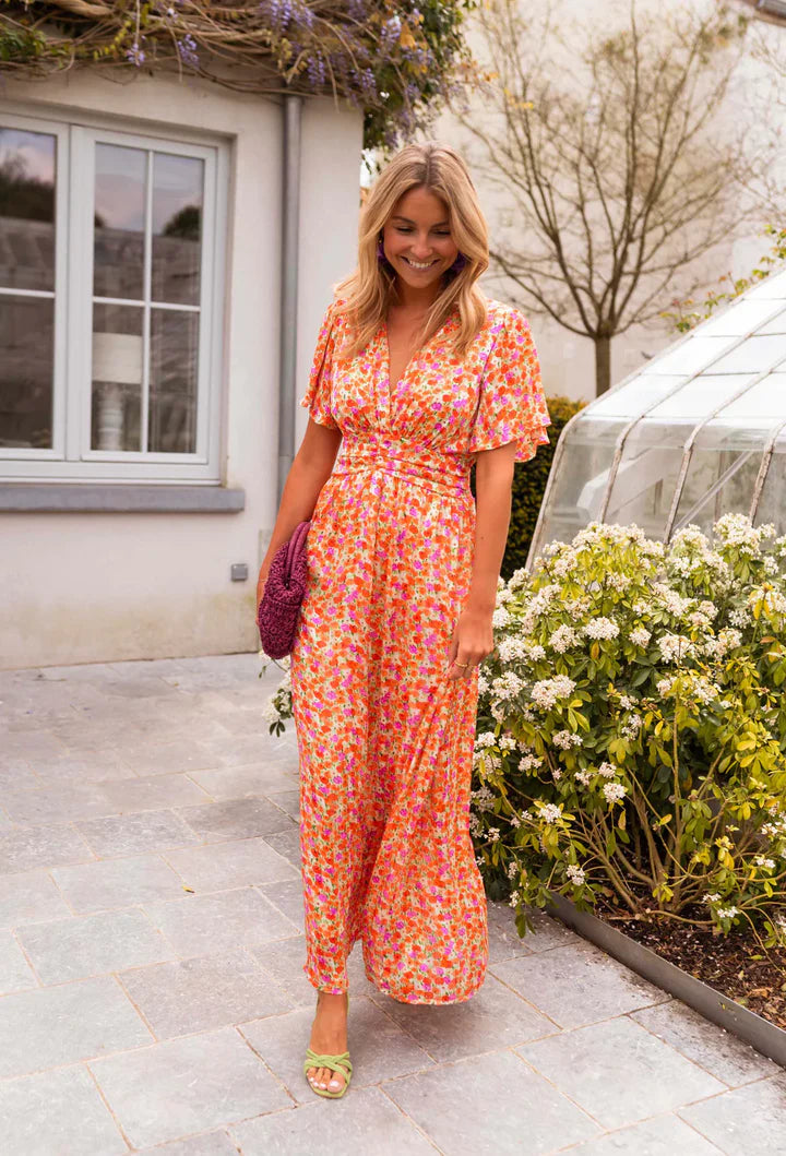 MARLENE™ | Elegant Floral Print Dress