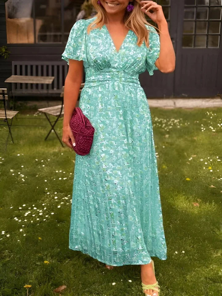 MARLENE™ | Elegant Floral Print Dress