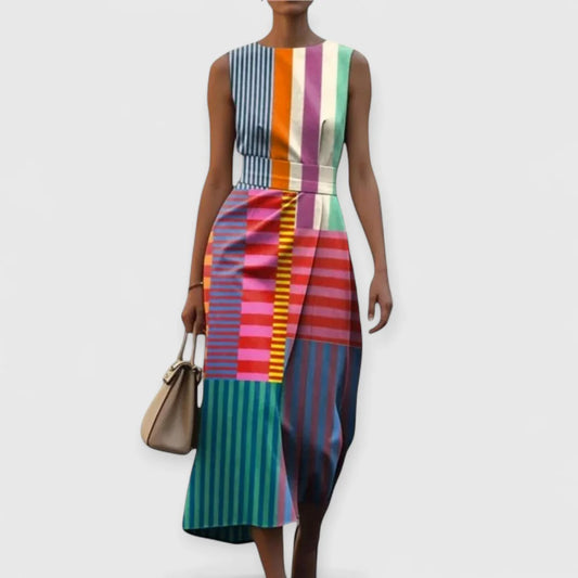 Tiffany | Premium Floral Sleeveless Dress for Effortless Chic