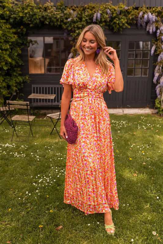 MARLENE™ | Elegant Floral Print Dress
