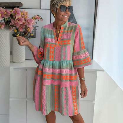 Stacey – Embroidered Summer Mini Dress