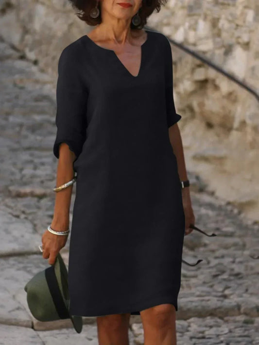 Saoirse | V-Neck Dress That Hides the Belly
