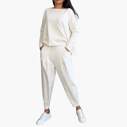 ANNA | Comfortable Round Neck Two-Piece Set