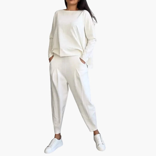 ANNA | Comfortable Round Neck Two-Piece Set