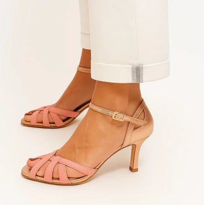 Calista | Open Sandals with Stiletto Heel
