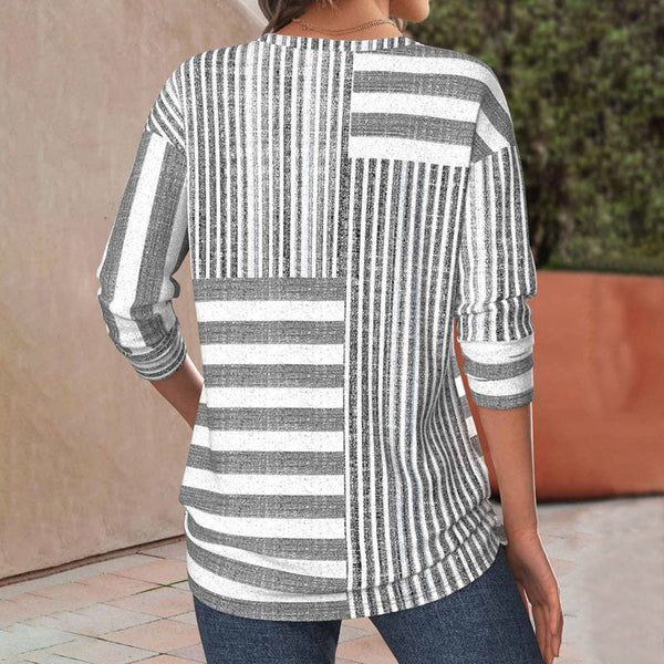 Jacqueline | Striped Blouse Made from Breathable Fabric