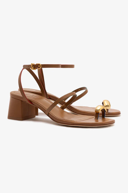 Biarritz Block In Caramel Leather