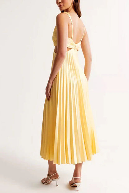 ELSA | Pleated Midi Dress – Luxury Redefined