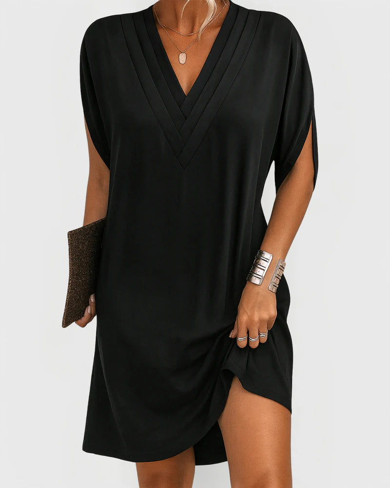 Rachel™ | V-Neck Casual Mini Dress