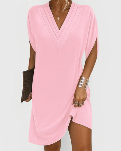 Rachel™ | V-Neck Casual Mini Dress