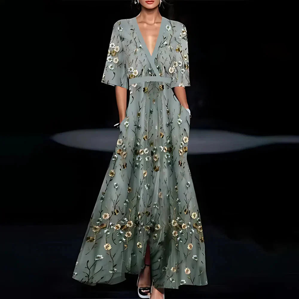 Sole | Handmade Long Dress in Timeless Elegance