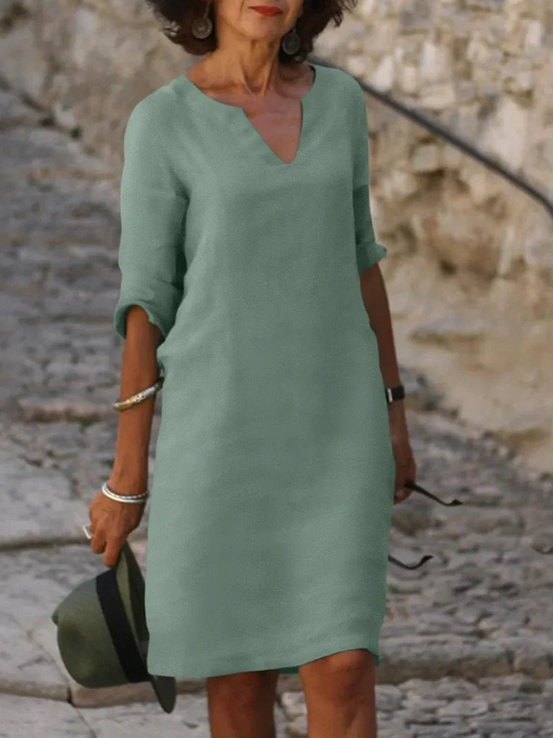 Saoirse | V-Neck Dress That Hides the Belly
