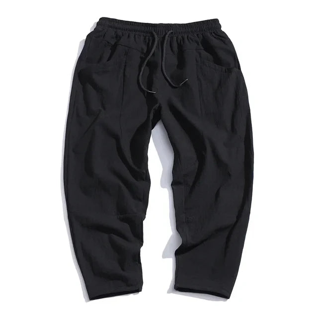 Osaka Linen Cropped Pants