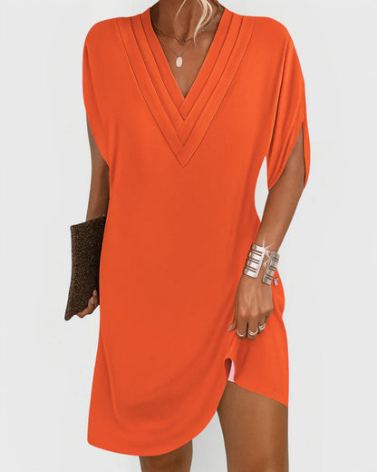 Rachel™ | V-Neck Casual Mini Dress