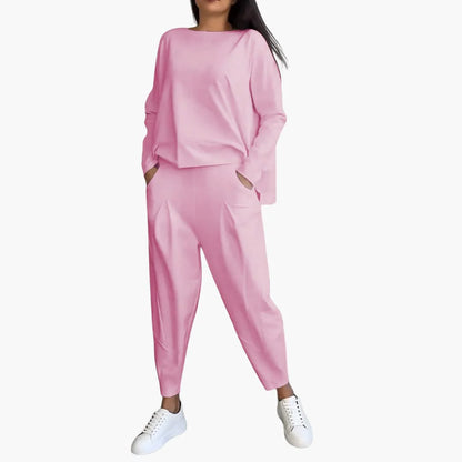 ANNA | Comfortable Round Neck Two-Piece Set
