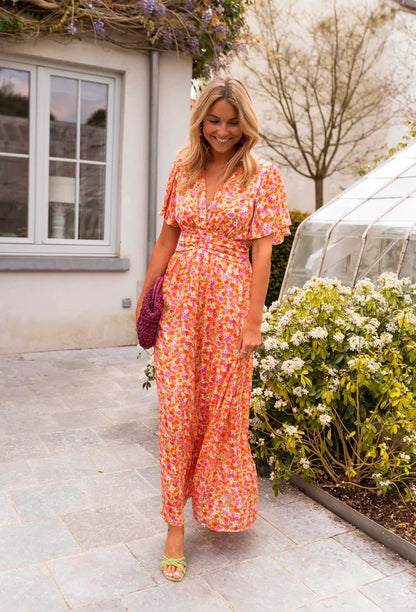 MARLENE™ | Elegant Floral Print Dress