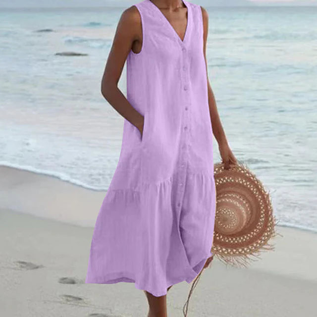 Celi - Stylish Tummy Covering Summer Dress
