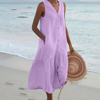 Celi - Stylish Tummy Covering Summer Dress