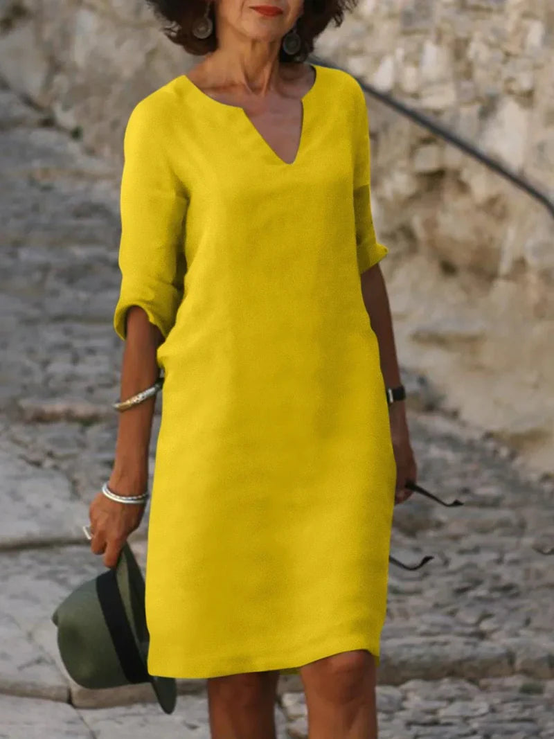 Saoirse | V-Neck Dress That Hides the Belly