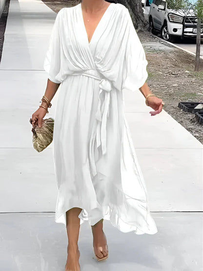 MONICA | V-Neck Chiffon Dress