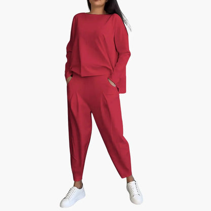 ANNA | Comfortable Round Neck Two-Piece Set