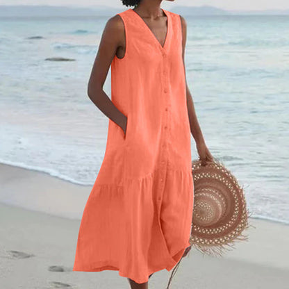 Celi - Stylish Tummy Covering Summer Dress