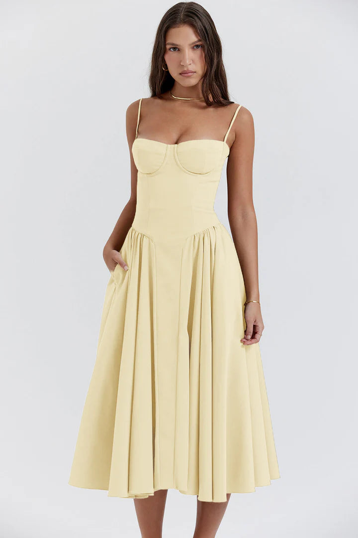 KIKI | Retro Midi Dress – Timeless Elegance Redefined