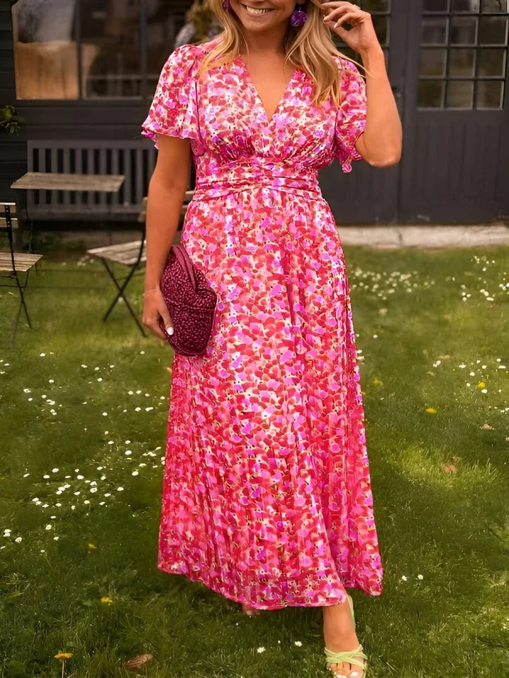 MARLENE™ | Elegant Floral Print Dress