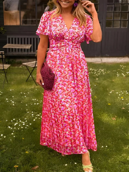 MARLENE™ | Elegant Floral Print Dress