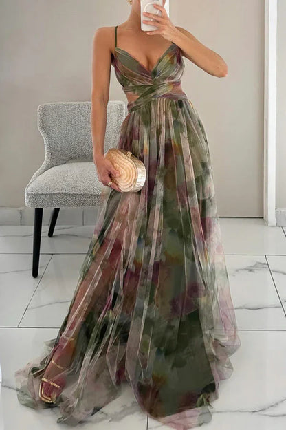 Carola™ - Enchanting Maxi Dress with Floral Print